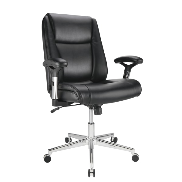 Realspace Densey Bonded Leather Mid-Back Manager’s Chair