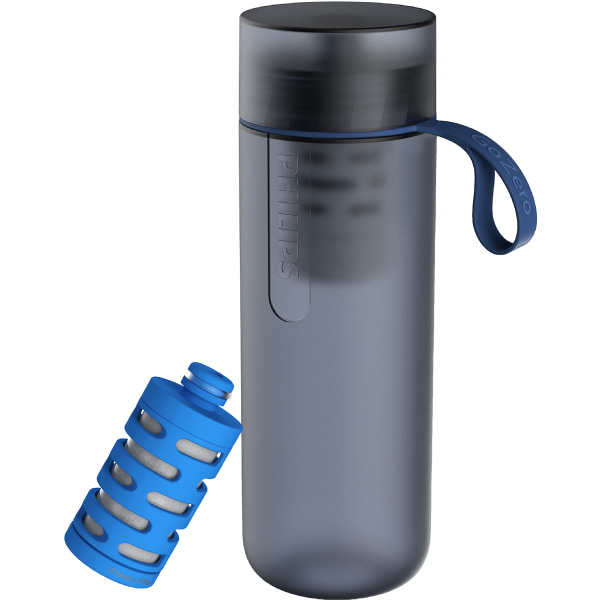 UPC 840181300038 product image for Philips GoZero Active Water Bottle With Fitness Filter, 20 Oz, Blue | upcitemdb.com