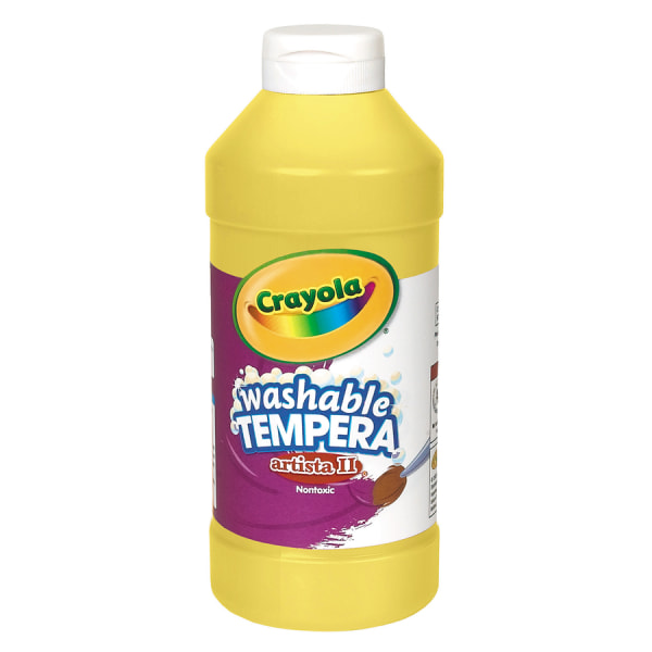 UPC 071662650346 product image for Crayola® Artista II® Tempera Paint, 16 Oz, Yellow | upcitemdb.com