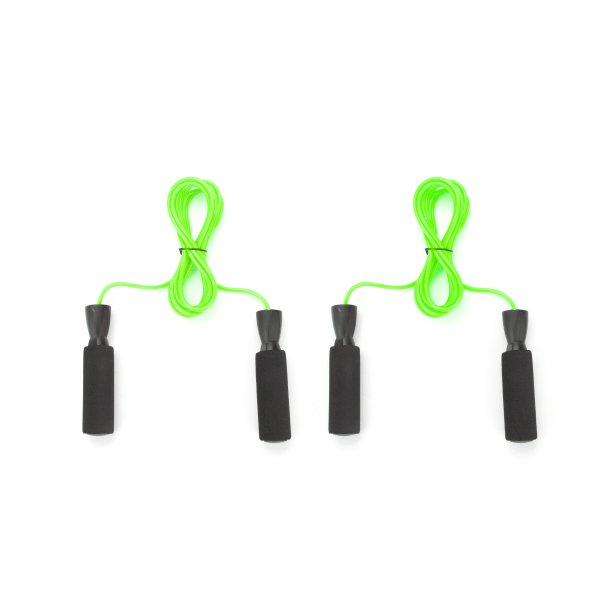 Mind Reader Adjustable Skipping Jump Ropes, 9', Green, Pack Of 2 Jump Ropes