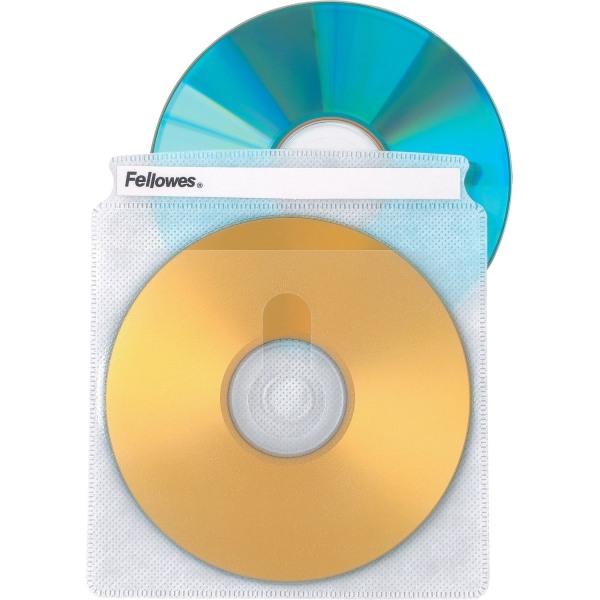 Fellowes� Double-Sided CD Sleeves, Pack Of 25
