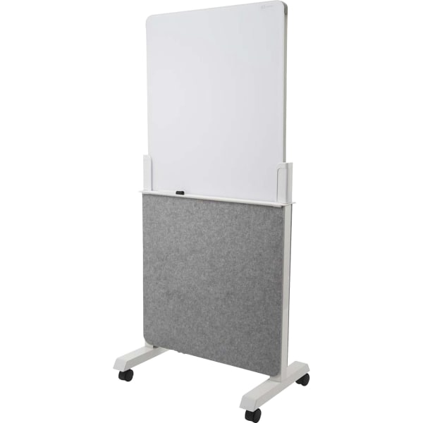 Quartet Agile Glass Dry-Erase Easel  Double-Sided  Adjustable Height