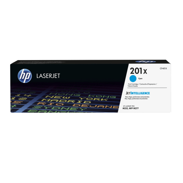 HP 201X Cyan High Yield Toner Cartridge, Prints Up to 2,300 pages (CF401X) | Quill