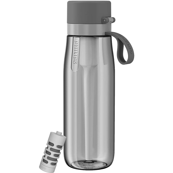 UPC 840181300168 product image for Philips GoZero Everyday Tritan Water Bottle With Filter, 22 Oz, Gray | upcitemdb.com