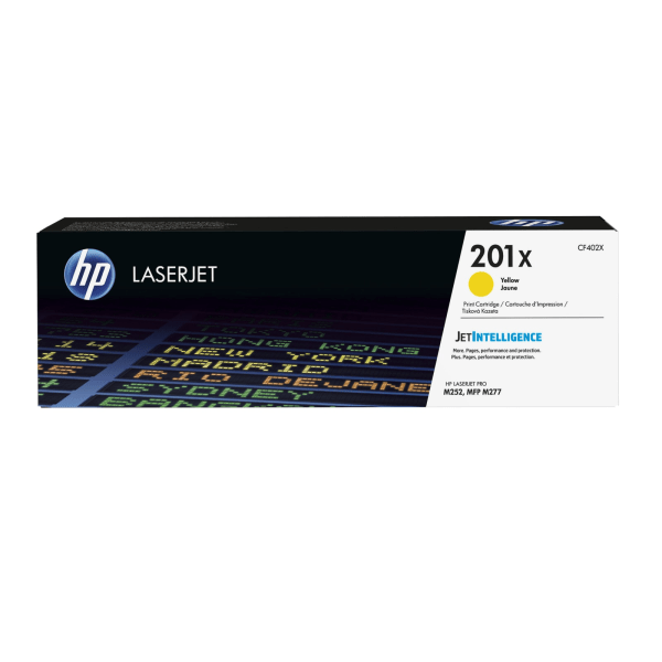 HP 201X Yellow High Yield Toner Cartridge, Prints Up to 2,300 pages (CF402X) | Quill