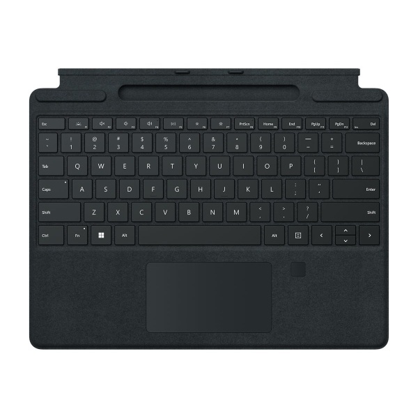 Microsoft Surface Pro Signature Keyboard with Fingerprint Reader - Keyboard - with touchpad, accelerometer, Surface Slim Pen 2 storage and charging tr -  8XG-00001
