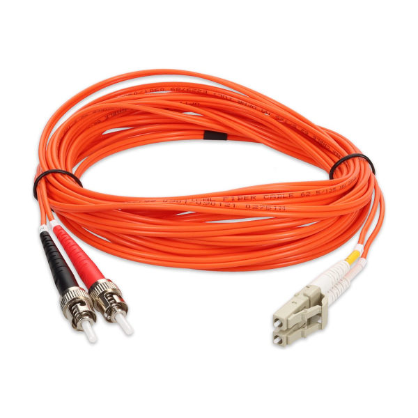 AddOn 4m LC (Male) to ST (Male) Orange OM1 Duplex Fiber OFNR (Riser-Rated) Patch Cable - 100% compatible and guaranteed to work