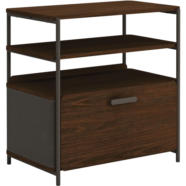 Photos - File Folder / Lever Arch File Sauder � Radial 30"W Lateral 1-Drawer File Cabinet, Umber Wood 426027