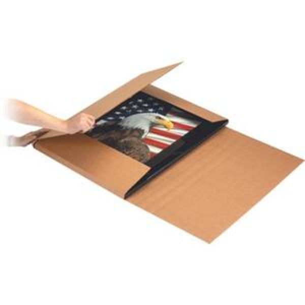 BOX Jumbo Corrugated Bookfold - Corrugated - 36" Width x 36" Length - Kraft - 20 / Pack