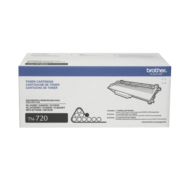 Brother® TN-720 Black Toner Cartridge, TN-720BK