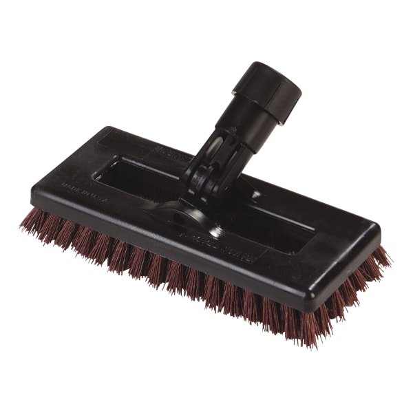 Carlisle Swivel Scrub Brushes, 8", Rust, Pack Of 12 Brushes