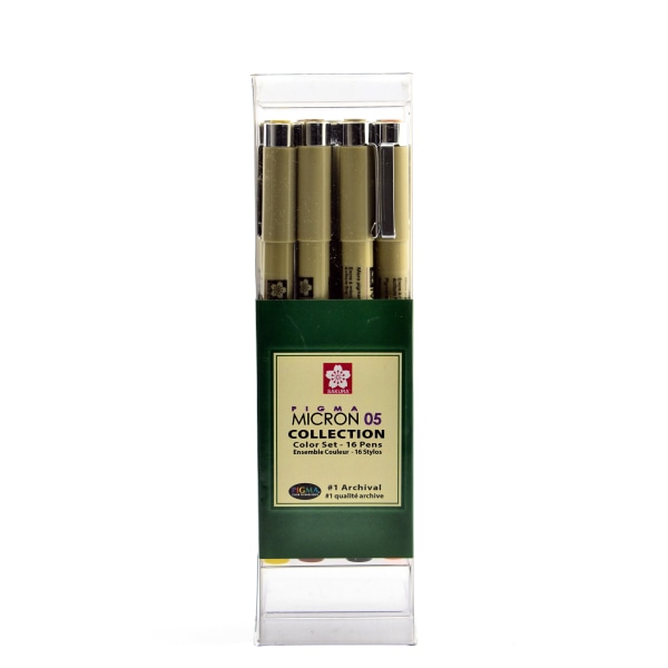 Photos - Accessory Sakura Pigma Pen Set, Micron, 0.45 mm, Assorted Colors, Set Of 16 Pens 50075 