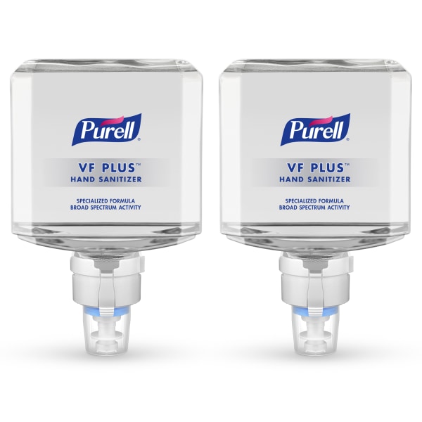 Purell® VF PLUS Gel Hand Sanitizer Refills For ES4 Push-Style Hand Sanitizer Dispensers, Fragrance Free, 40.6 Oz, Case Of 2 Refills