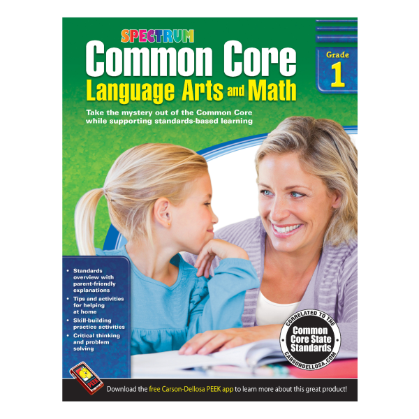 Spectrum Common Core Language Arts And Math, Grade 1 -  704501