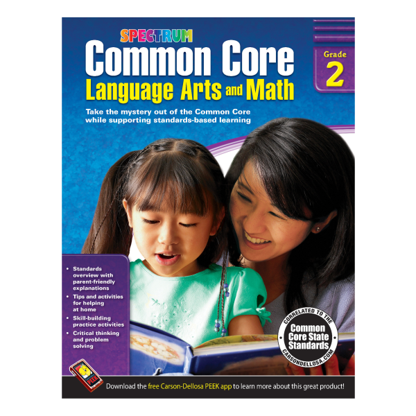 Spectrum Common Core Language Arts And Math, Grade 2 -  704502