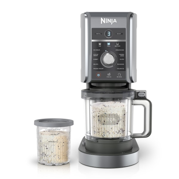 Ninja Creami Deluxe 11-in-1 Ice Cream Maker & Waffle Maker in Silver | NC501B | SharkNinja