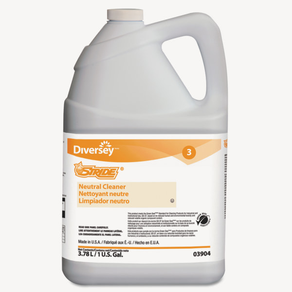 Diversey DVO903904 128 oz Stride Citrus Neutral cleanr  Orange 4 Case 