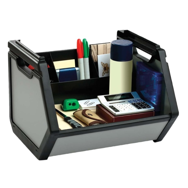 Find It� Stackable Storage Bin, Black