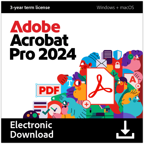 Adobe Acrobat Classic, 2025, 3-Year Subscription, Mac/Windows, Download