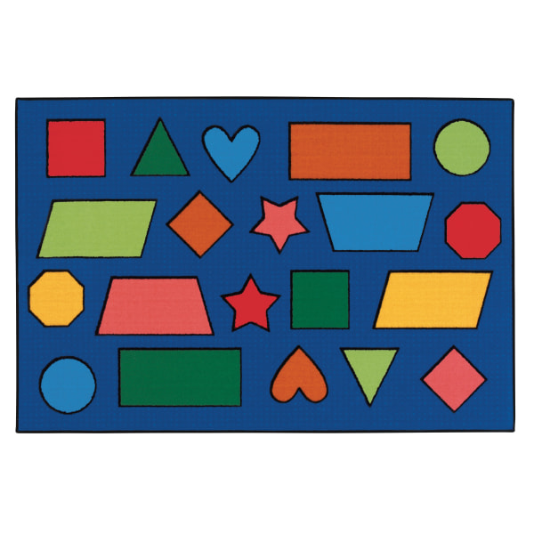 Carpets for Kids® KID$Value Rugs™ Color Shapes Activity Rug, 4' x 6' , Blue -  48.76