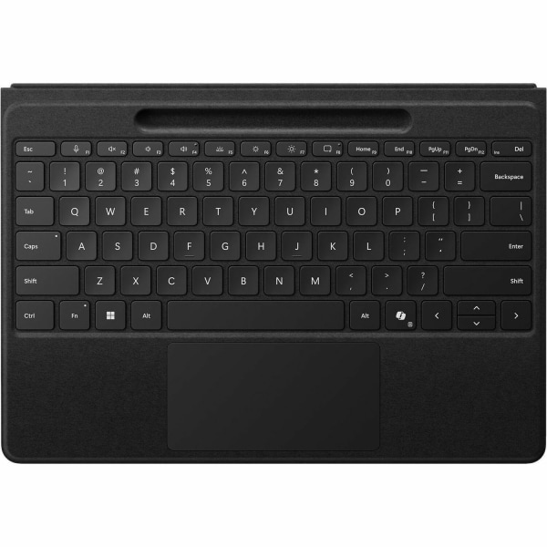 Microsoft Surface Pro Flex Keyboard - Black - Wireless Connectivity - Bluetooth - 32.81 ft