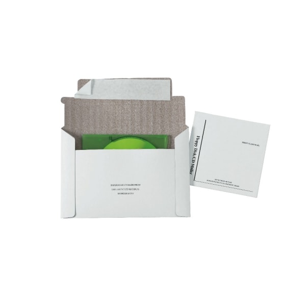 Photos - Envelope / Postcard Quality Park Foam Lined Disk/CD Mailers, 5 1/8" x 5", 100 Recycled, White,