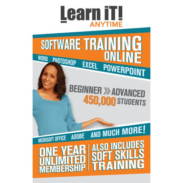Learn iT! Anytime Online Training, 1 Year Subscription Card
