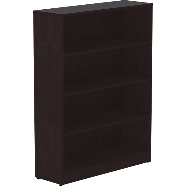 Photos - Display Cabinet / Bookcase Lorell ® Essentials 48"H 4-Shelf Bookshelf, Espresso 