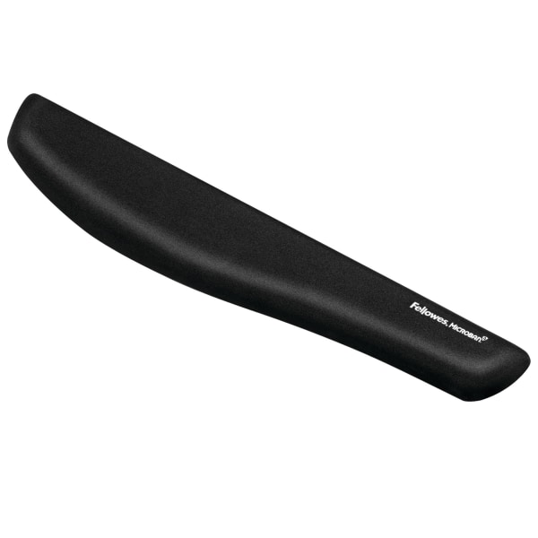 Fellowes PlushTouch Microban Wrist Rest, Black (9252101) | Quill