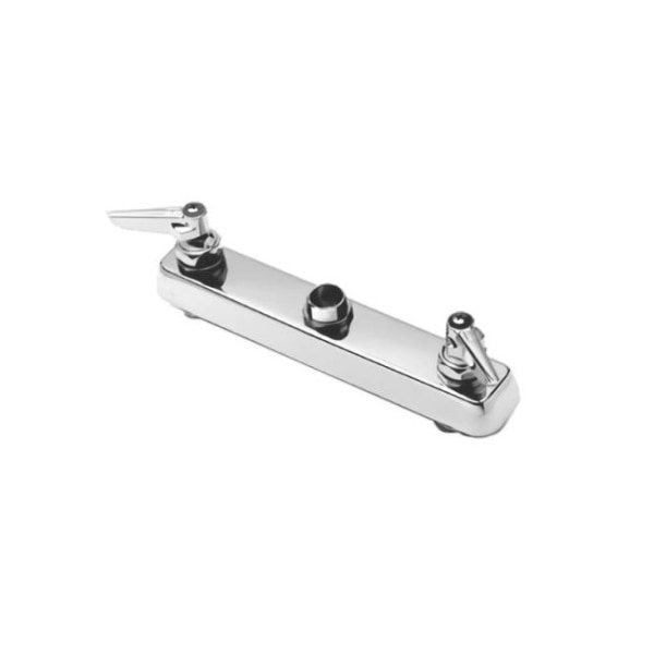 T&S Brass Deck-Mount Heavy-Duty Faucet, 8, Stainless