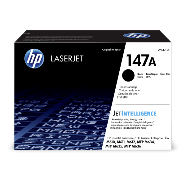 HP 147A Black Standard Yield Toner Cartridge, Prints Up to 10,500 pages (W1470A) | Quill