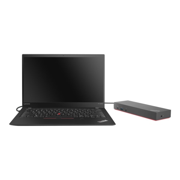 ThinkPad Hybrid USB-C with USB-A Dock - Docking station - USB-C - 2 x HDMI, 2 x DP - GigE - 135 Watt