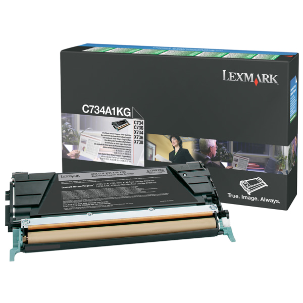 Lexmark&trade; C734A1KG Black Return Toner Cartridge LEXC734A1KG