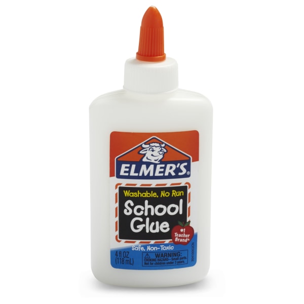 Elmer's Liquid School Glue, Washable, Great for Making Slime, 4 Ounces, Pack of 3