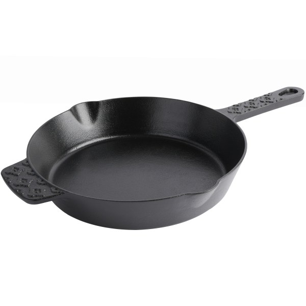 Spice by Tia Mowry Savory Saffron PreSeasoned Cast Iron Skillet 8 Black