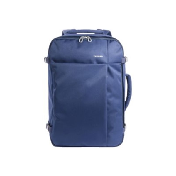 Tucano Tugò Carrying Case (Backpack) for 17.3 Notebook - Blue - Water Resistant - Shoulder Strap, Handle, Chest Strap