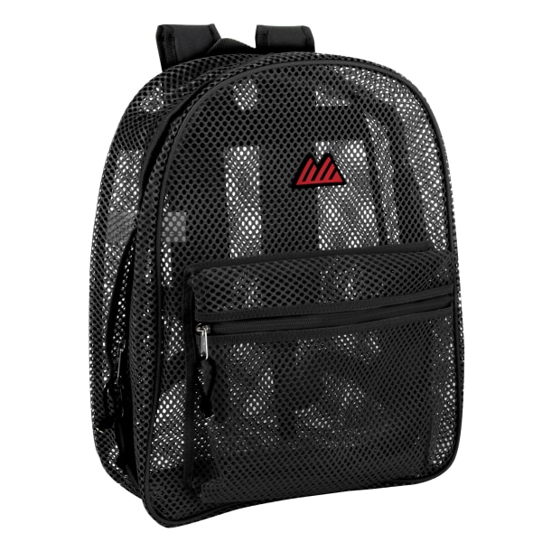 Trailmaker Mesh Backpacks Black Pack Of 24 Backpacks