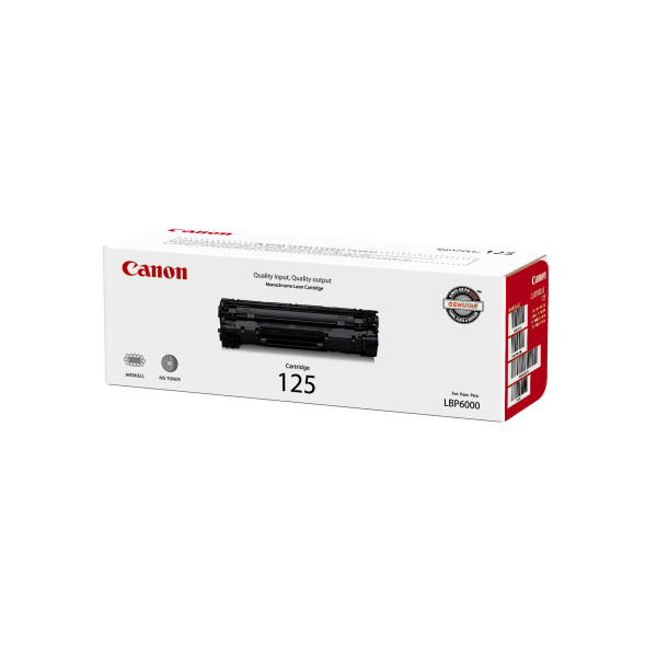 Canon 125 Black Standard Yield Toner Cartridge (3484B001) | Quill
