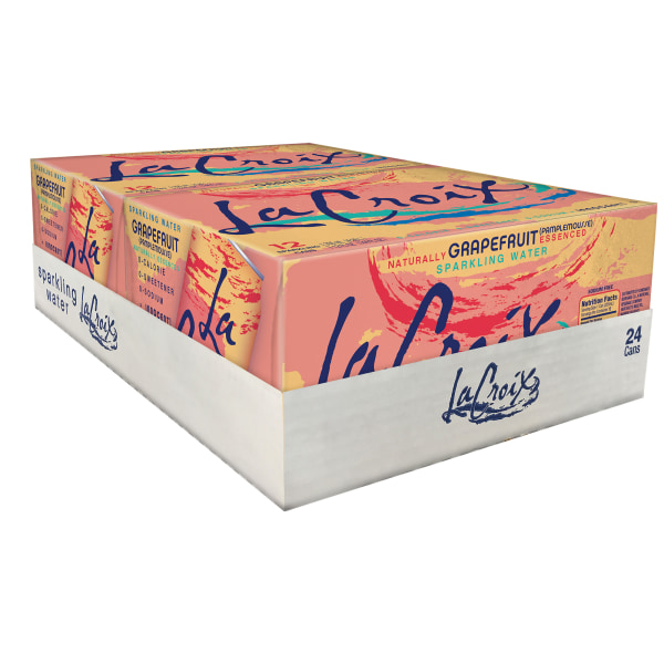 LaCroix Sparkling Water  Pamplemousse (Grapefruit)- 2/12 packs 12 oz