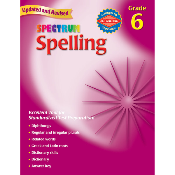 UPC 087577929668 product image for Carson-Dellosa Spectrum Spelling, Grade 6 | upcitemdb.com