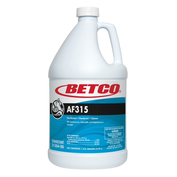 Betco® AF315 Disinfectant Cleaner, Citrus Floral Scent, 128 Oz Bottle, Case Of 4 -  3150400
