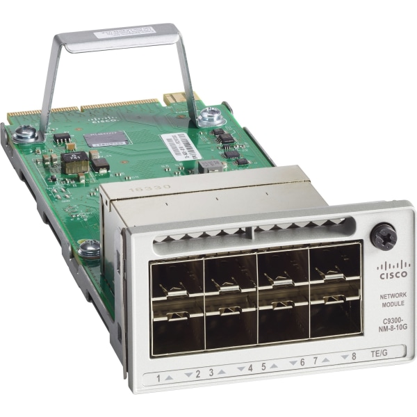 Catalyst 9300 8 x 10GE Network Module - For Data Networking - 8 x 10GBase-X Network - Twisted Pair10 Gigabit Ethernet - 10GBase-X