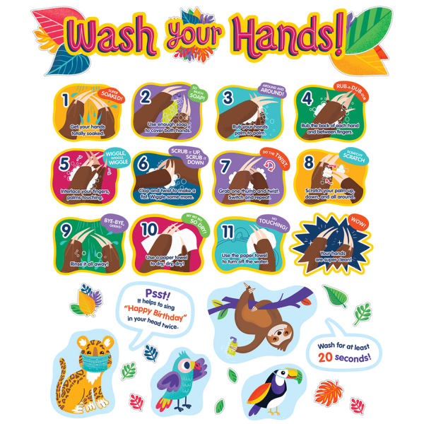 UPC 044222290481 product image for Carson-Dellosa Education One World Handwashing 45-Piece Bulletin Board Set | upcitemdb.com