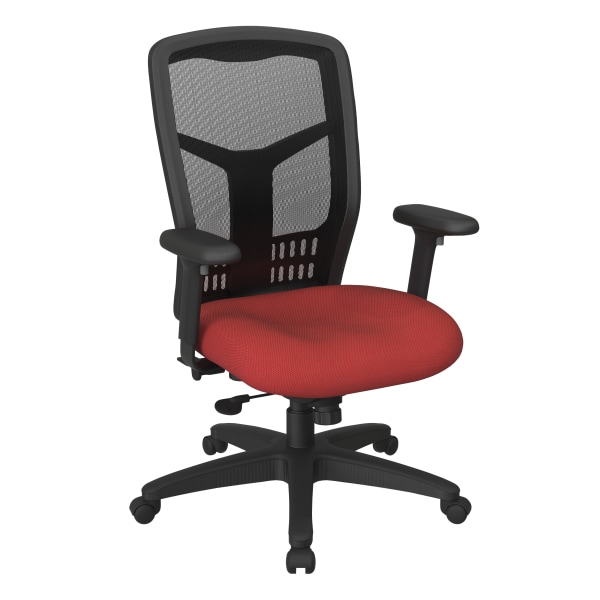 Office Star ProGrid Mesh High-Back Managers Chair, Red - 90662-9 - Furniture Stay comfortable and productive throughout the wor sku 90662-9