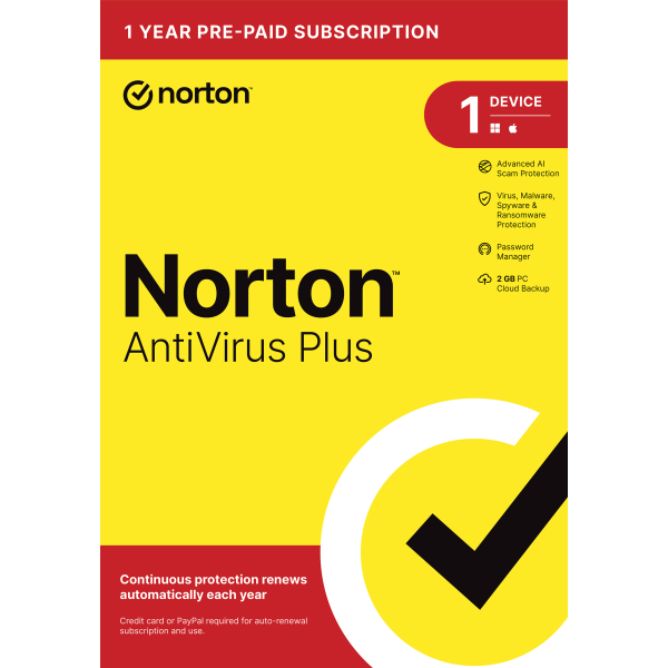 Norton 360 Deluxe, For 5 Devices, PC/Mac, Product Key