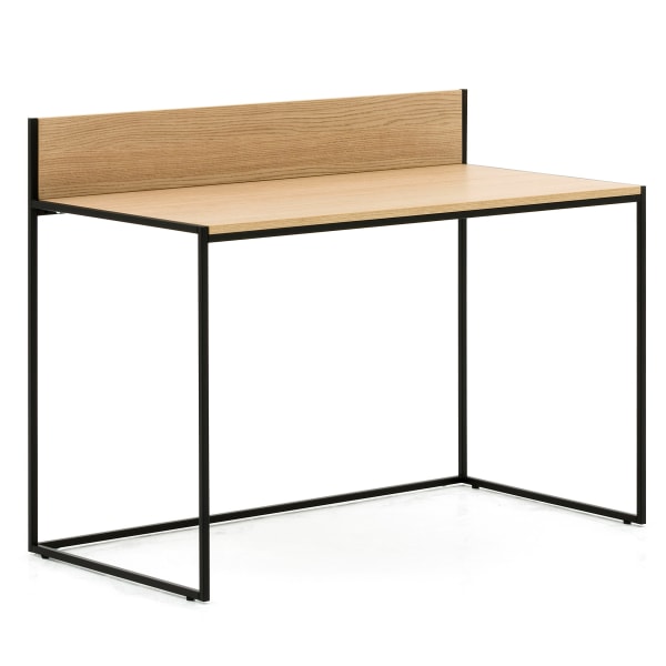 Allermuir Crate 48W Desk, Oak/Black