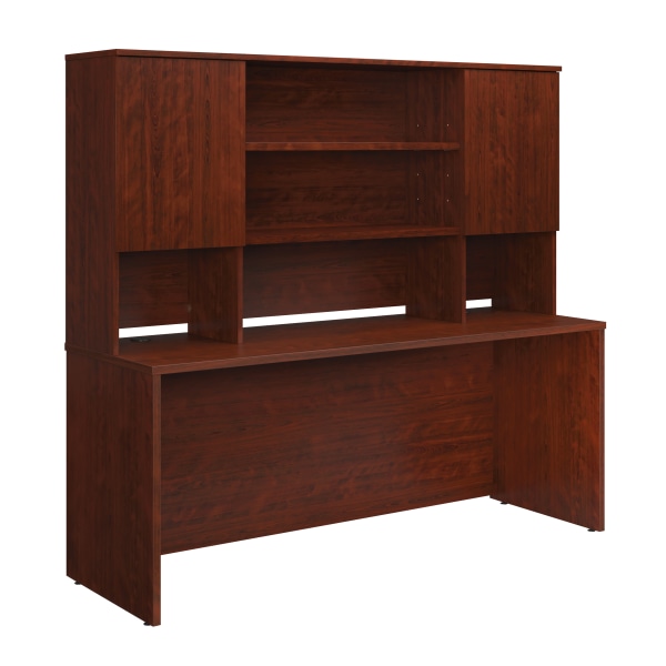 Sauder® Affirm Collection 72""W Executive Desk With Hutch, Classic Cherry -  430221