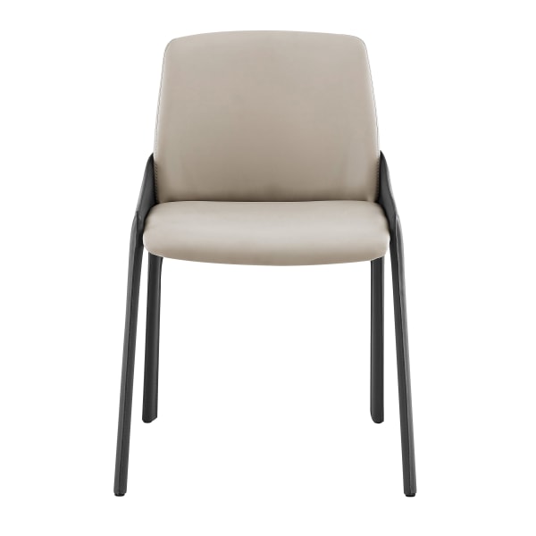 Eurostyle Vilante Side Chairs, Light Gray/Gray, Set Of 2 Chairs