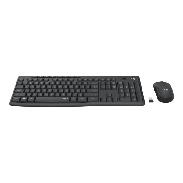 Logitech® MK295 Wireless Mouse & Keyboard Combo, Graphite