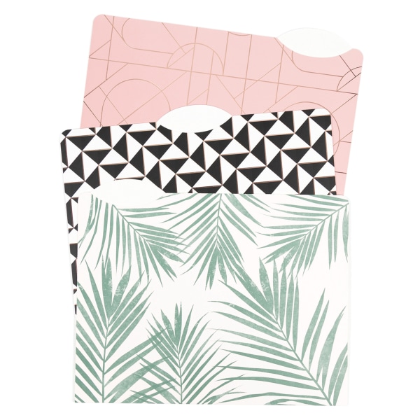 U Brands Fashion File Folders, Letter Size, 8-1/2 x 11, Modern + Pretty, Pack Of 24 Folders